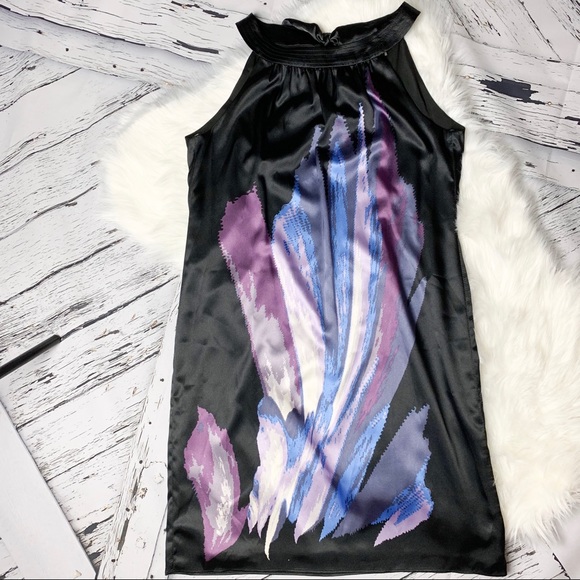 Taylor Dresses & Skirts - 🍍Taylor black and purple tie back shift dress